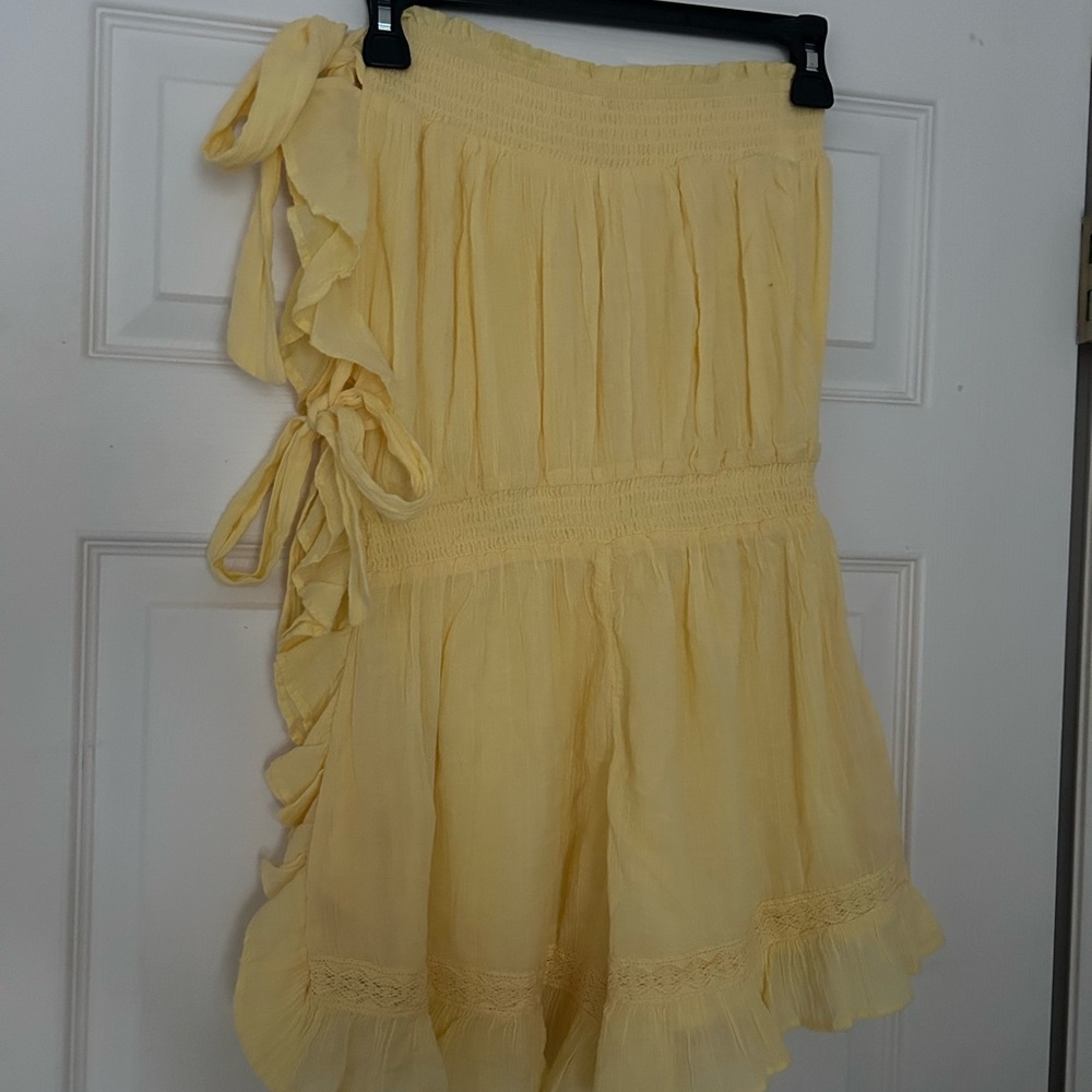 Free People Strapless Ruffle Romper - Picture 6 of 7